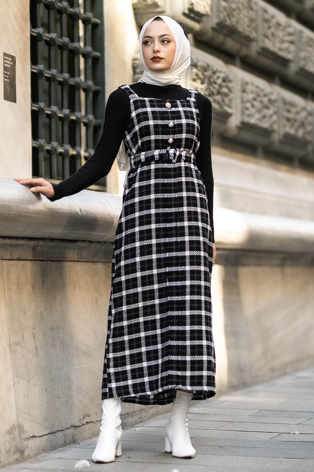 Cute plaid pattern strapless summer dresses for women