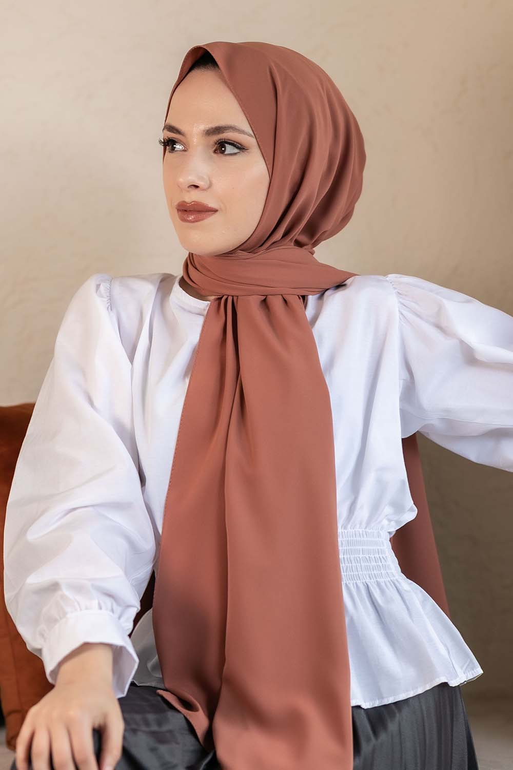 Soft Mink Medina Silk Shawl by Salma's Apparel