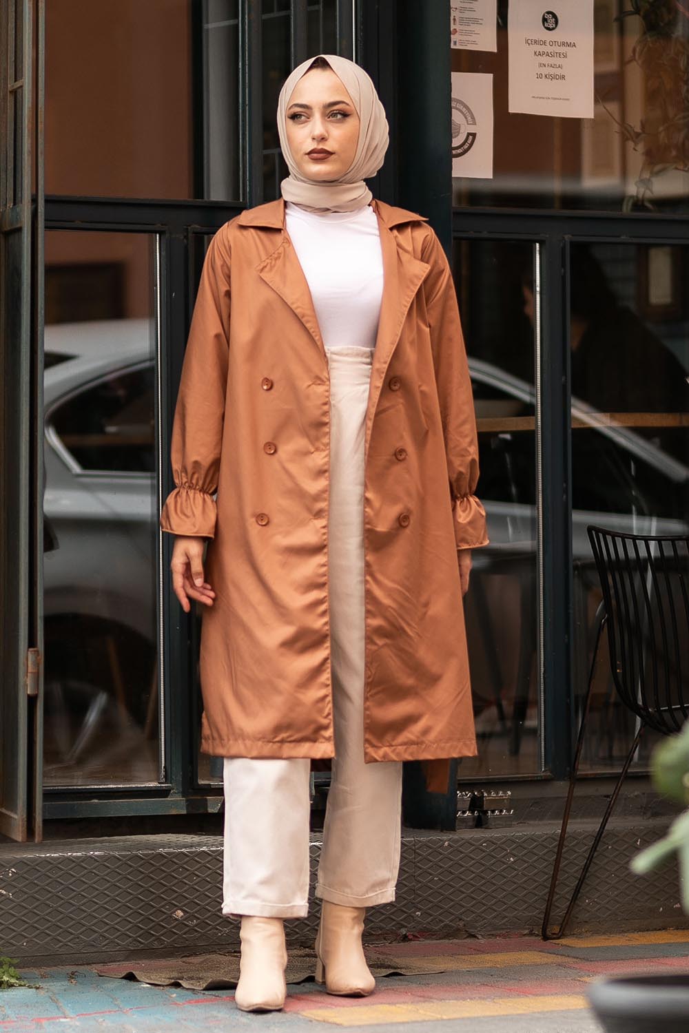 Double Breasted Trench Coat Women's - Winter Trench Coat
