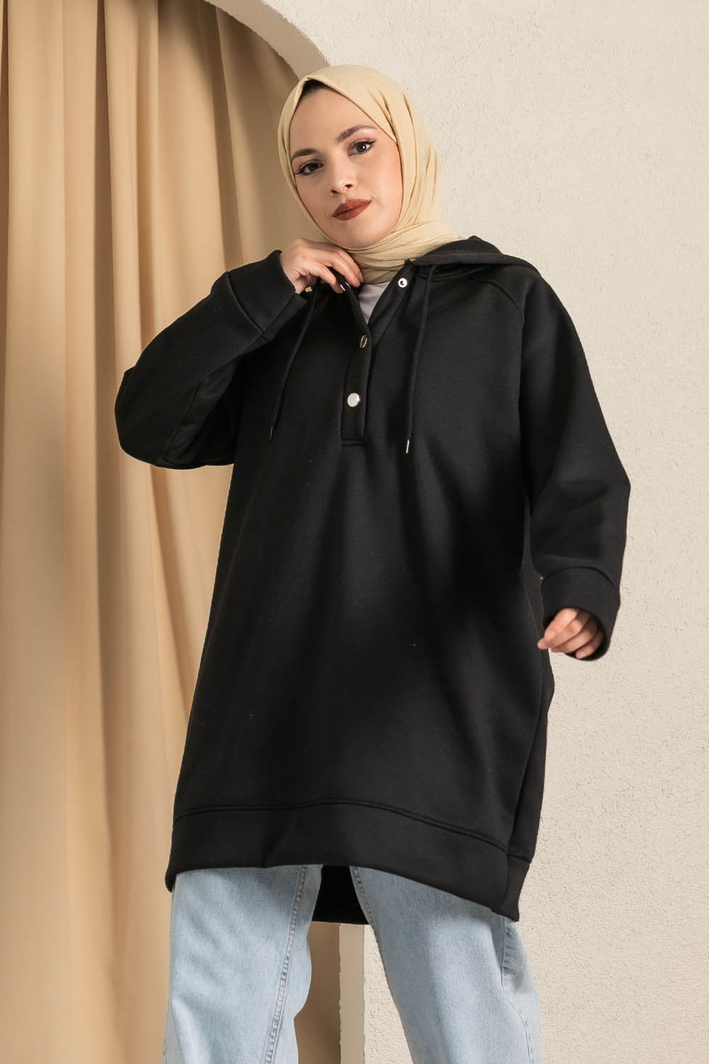 Sykooria Women's Dress Pullover Long Sleeve Basic Sweatshirts Hoodie Black  XL Hooded : : Fashion