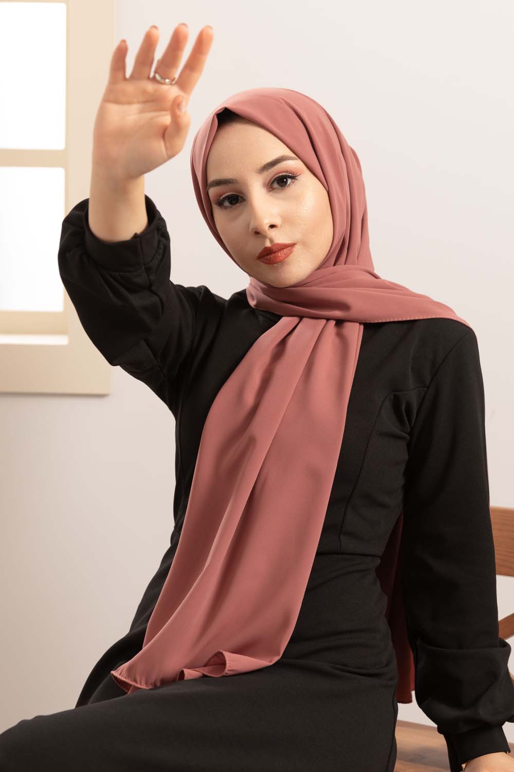 Abaya with hijab attached for Women - Latest silk shawl