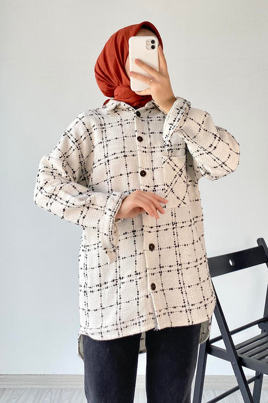Long Sleeve Button Down Pattern Shirts & Blouse for Women in USA